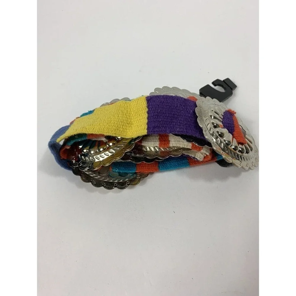 Dillard's Vintage ‎ Boho Multicolor With Silver Belt One Size 45